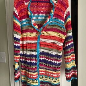 Colorful Striped Women's Button Down Shirt